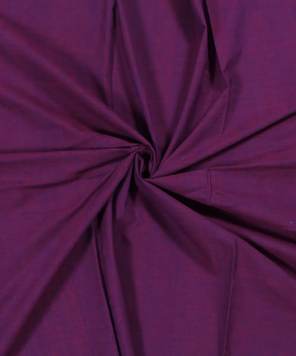 0.8m Handloom Purple and Pink Cotton Fabric