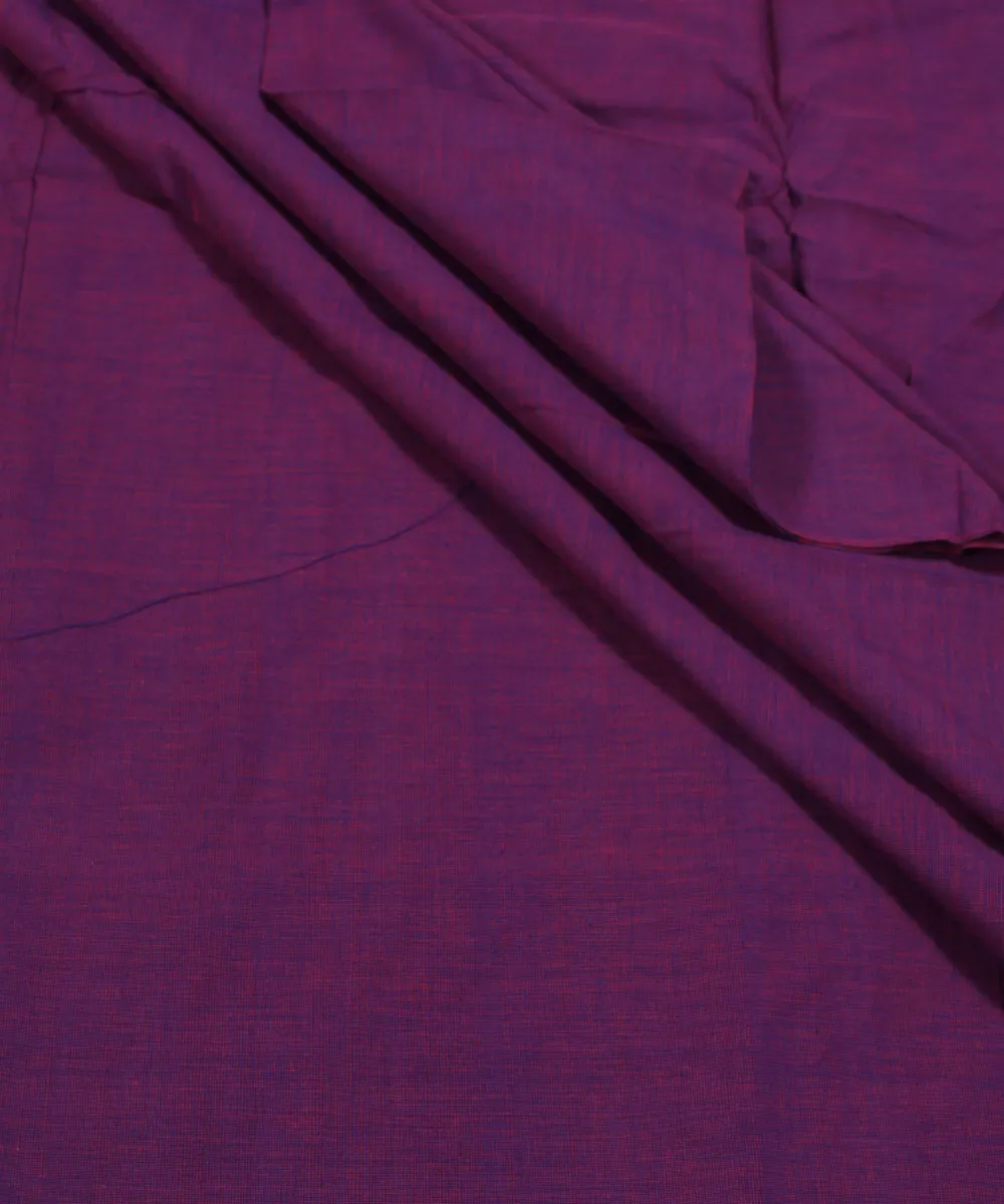 0.8m Handloom Purple and Pink Cotton Fabric