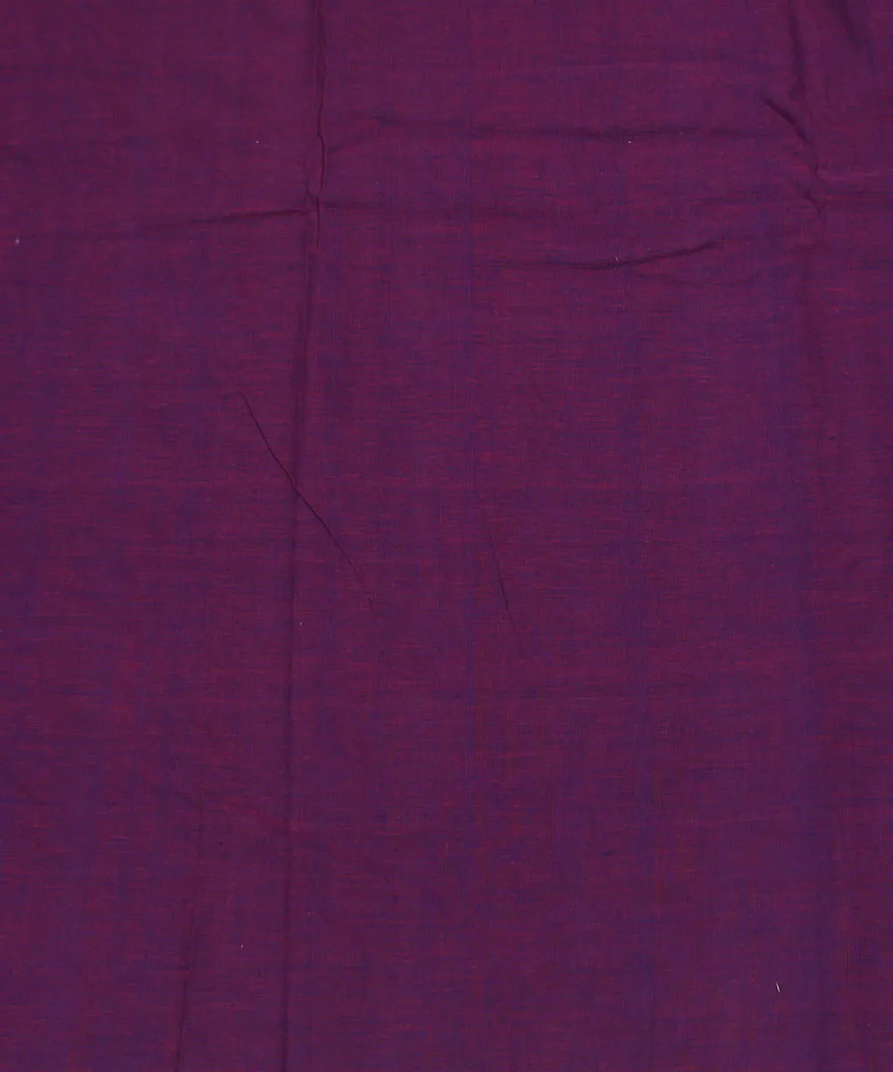 0.8m Handloom Purple and Pink Cotton Fabric