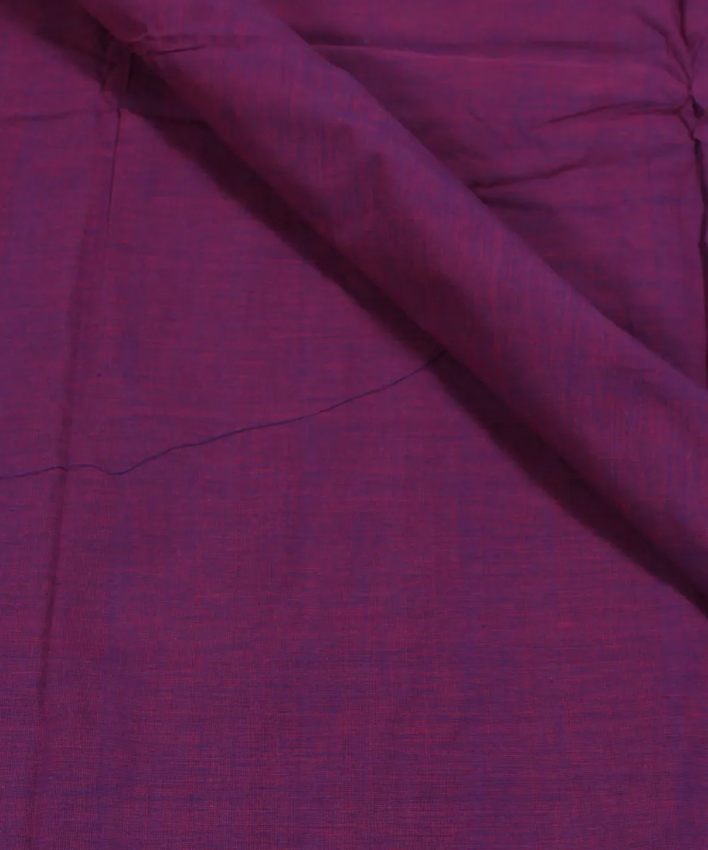 0.8m Handloom Purple and Pink Cotton Fabric