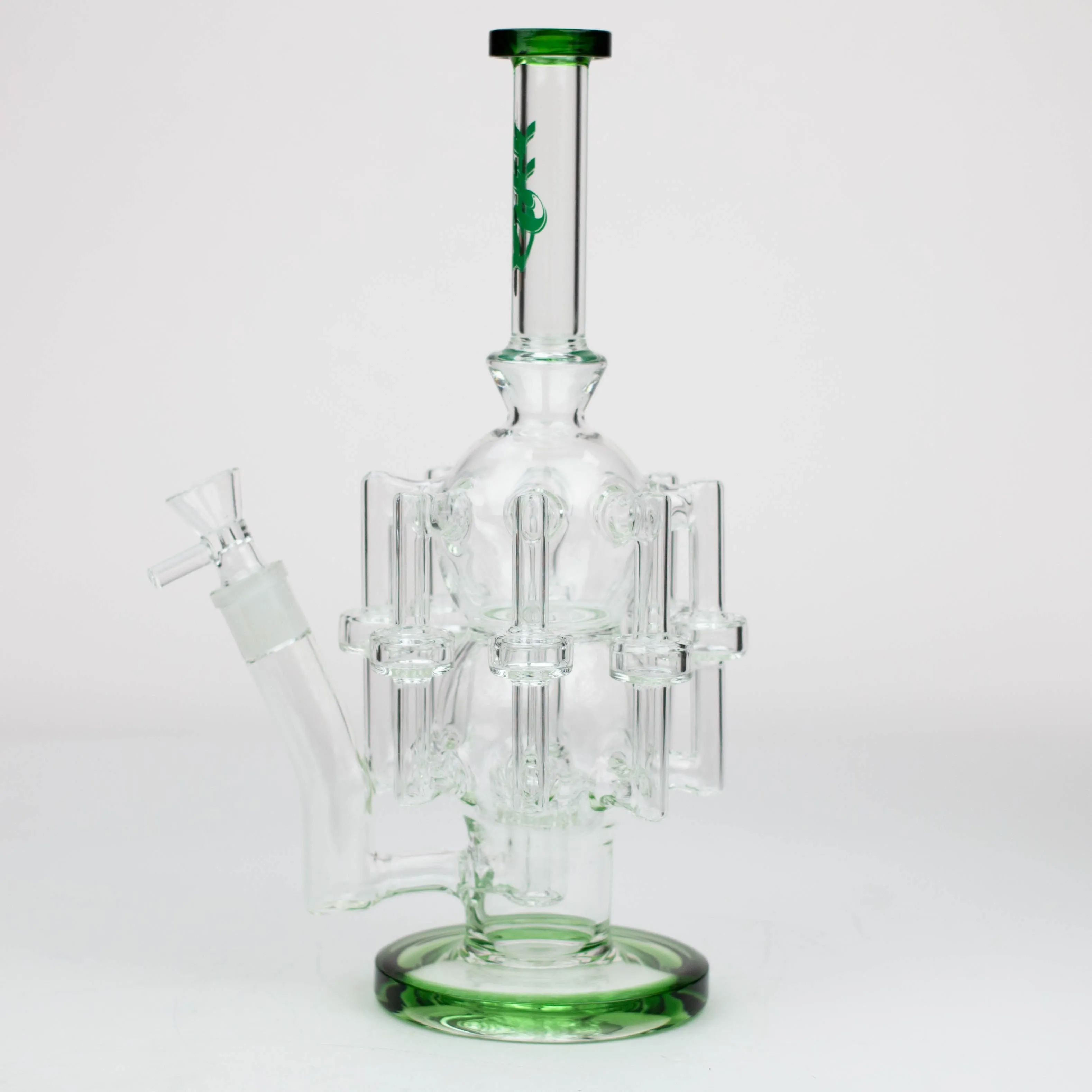 13.5" H2O Glass Water Recycler Bong