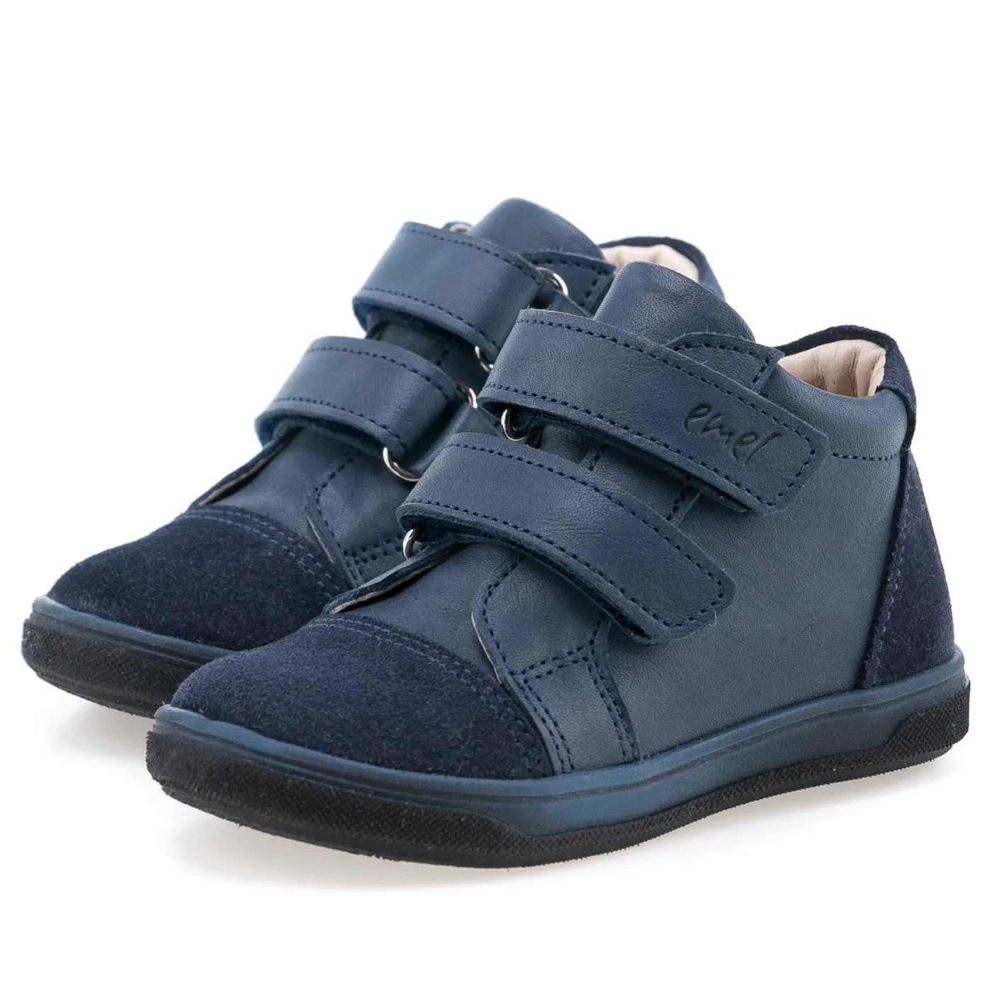 (2675-10) Emel shoes velcro trainers blue