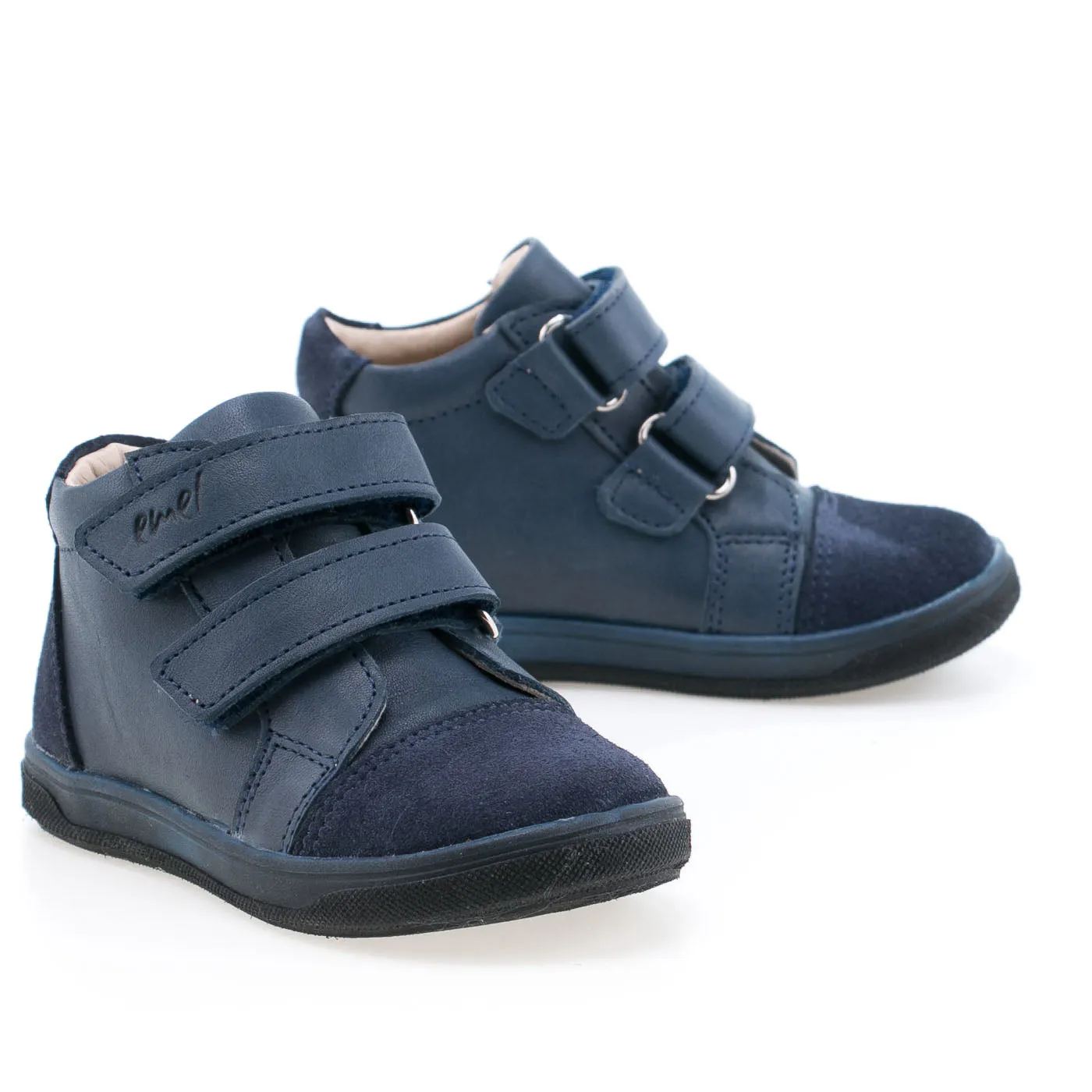 (2675-10) Emel shoes velcro trainers blue