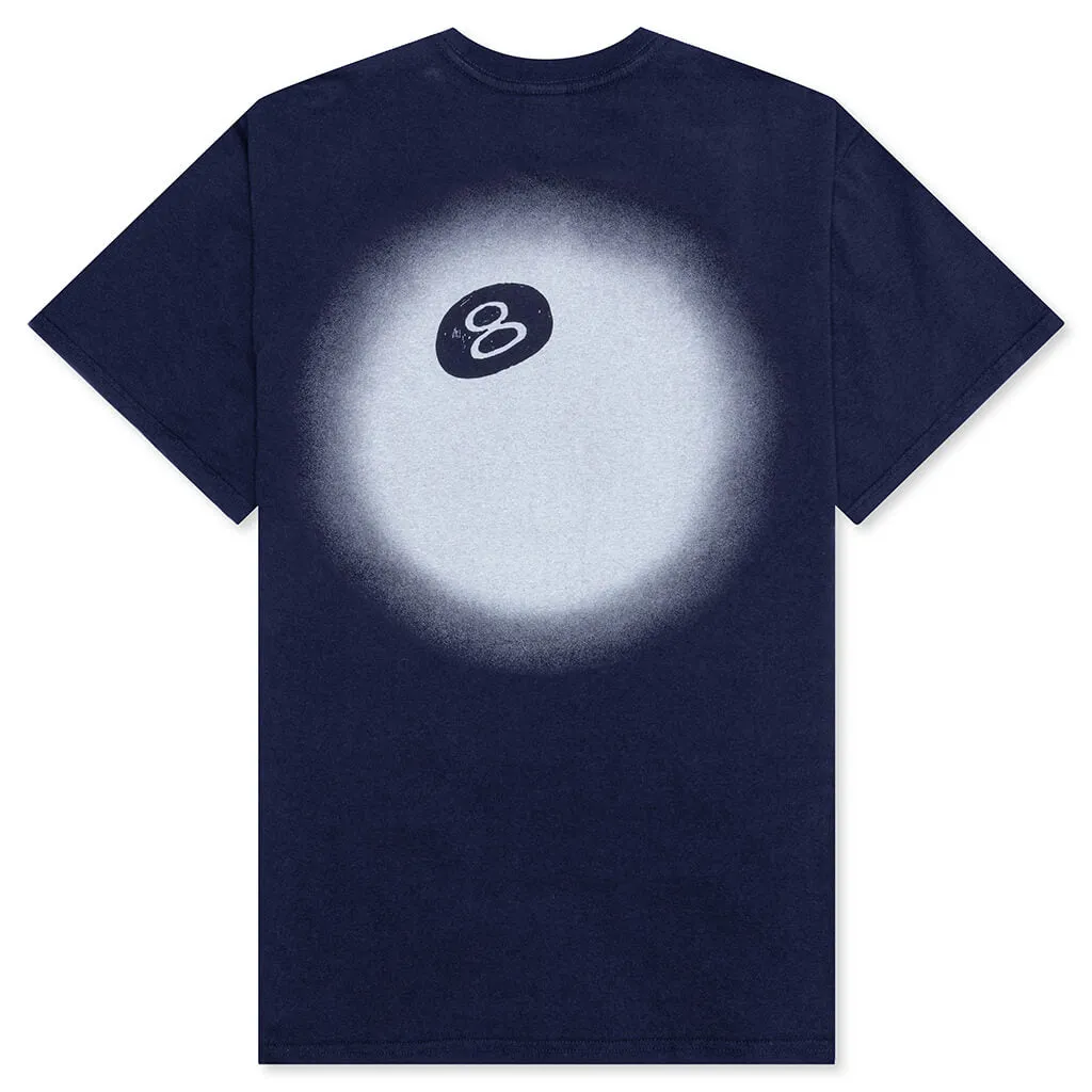 8 Ball Fade Tee - Navy