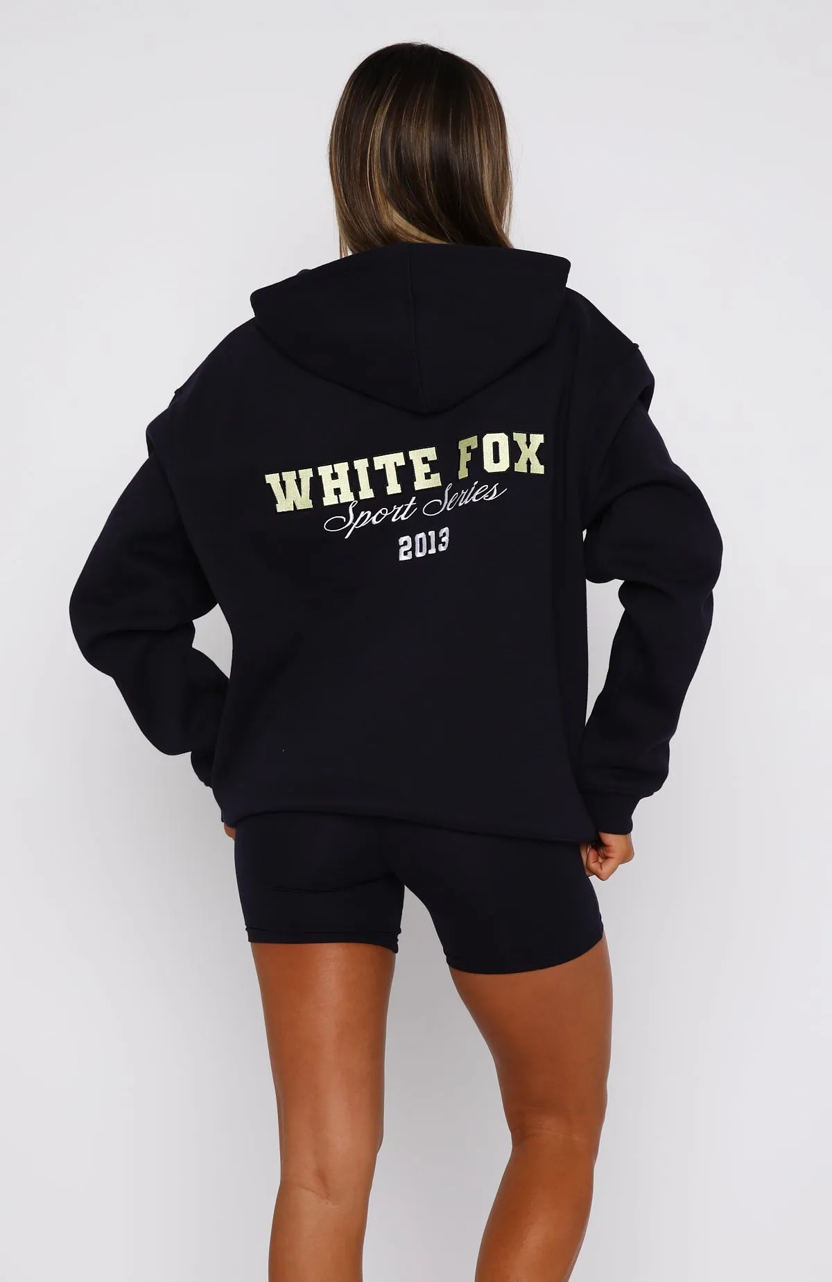 A Power Move Oversized Hoodie Navy