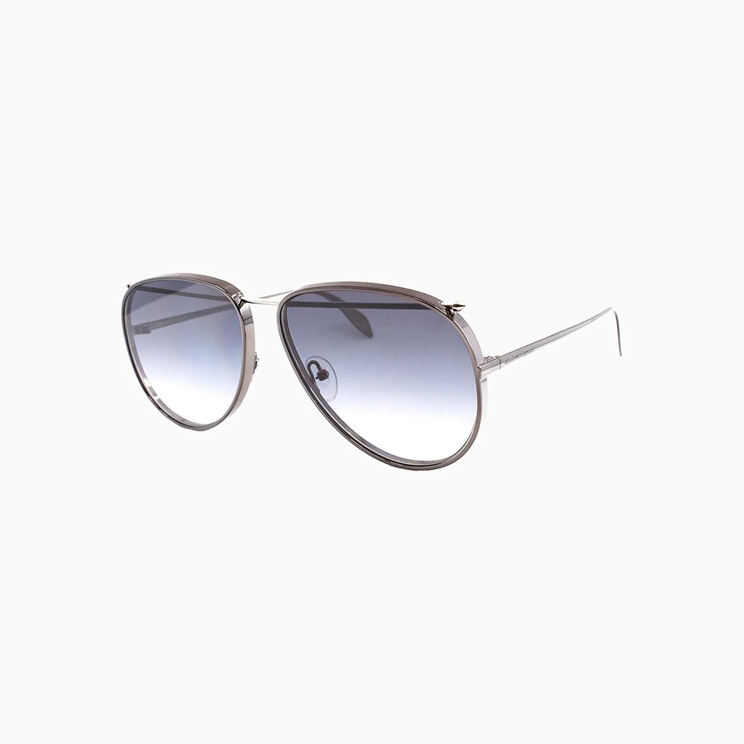 Alexander Mcqueen Pilot Metal Grey Sunglasses