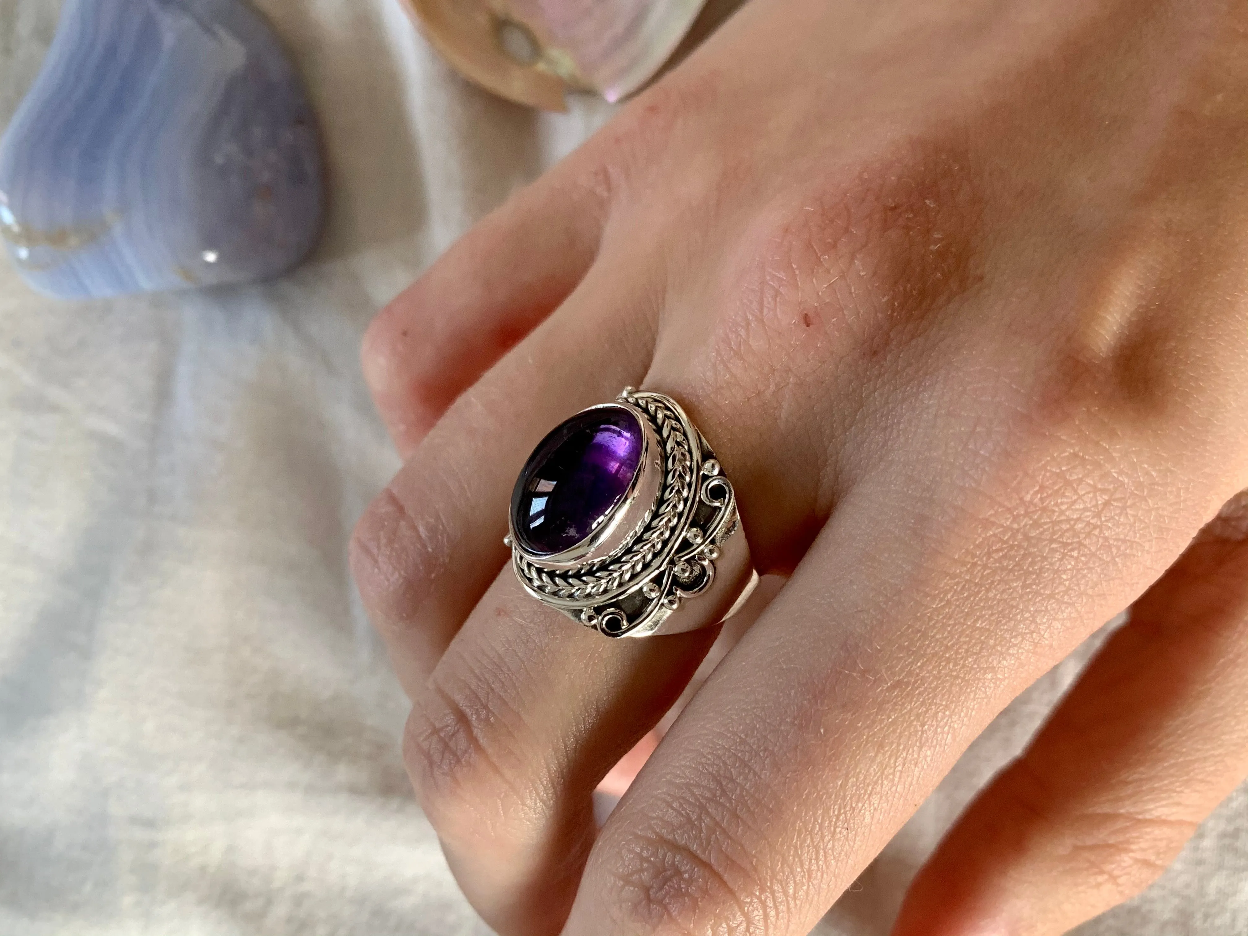 Amethyst Freya Ring