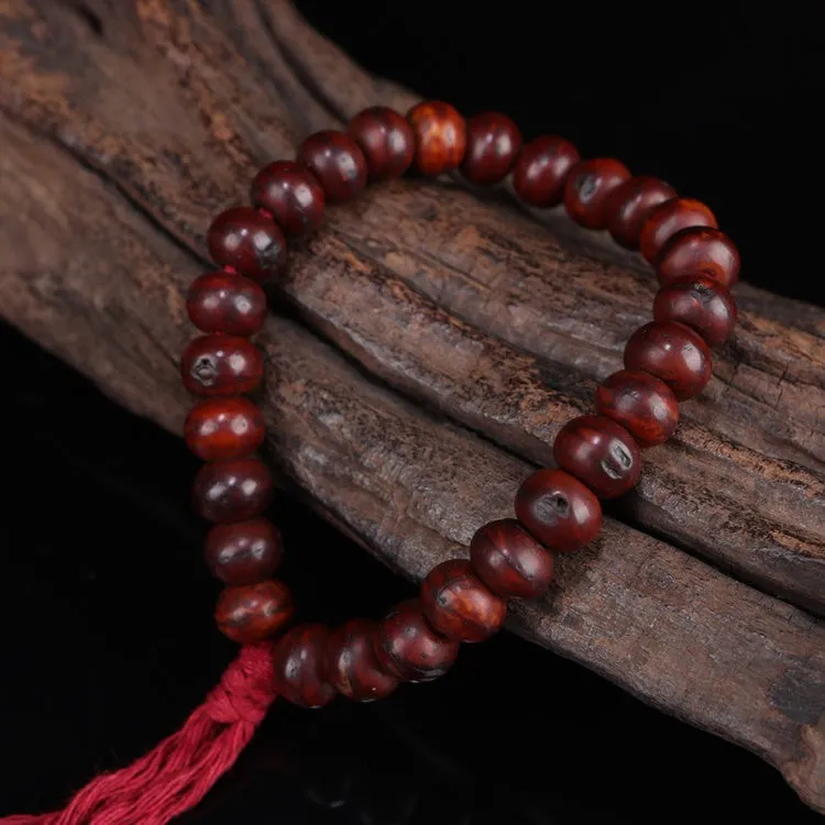 Antique Tibetan Red Bodhi Beads Wrist Mala