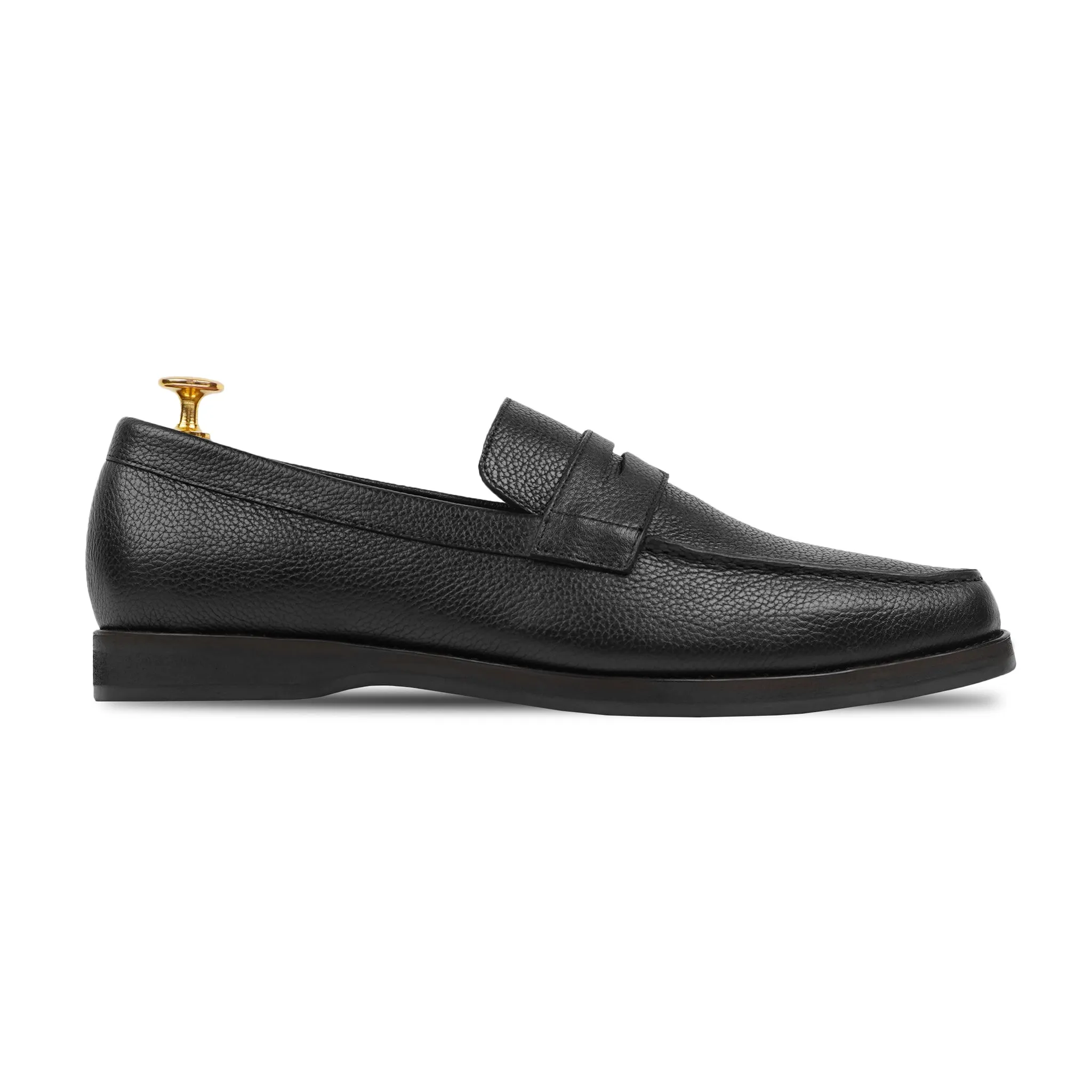 Asador - Men's Black Pebble Grain Loafer