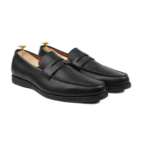 Asador - Men's Black Pebble Grain Loafer