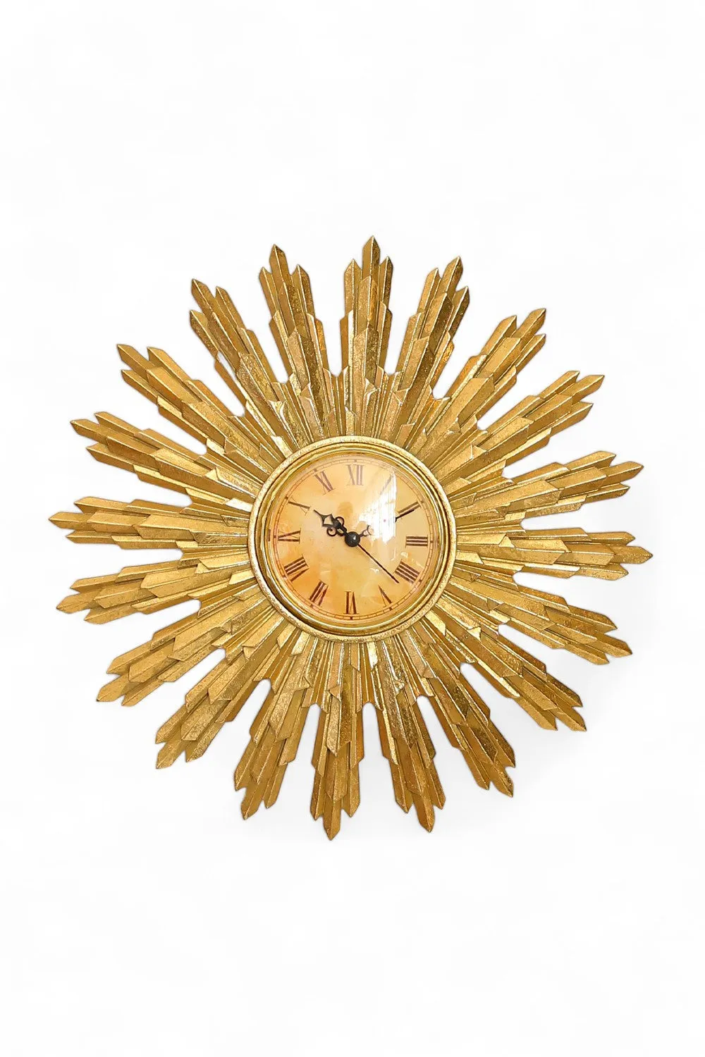 ATELIER DE THIERS GOLD SUNBURST CLOCK