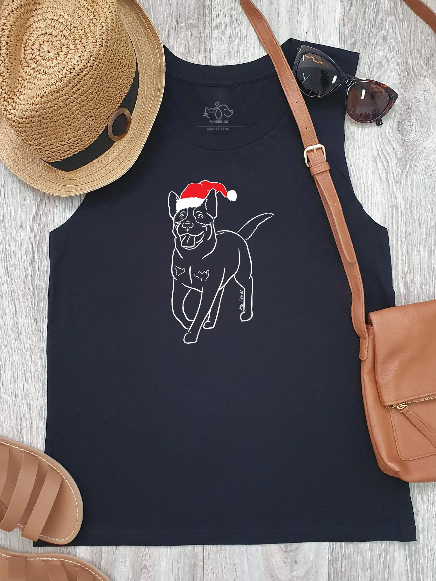 Australian Cattle Dog Christmas Edition Marley Tank