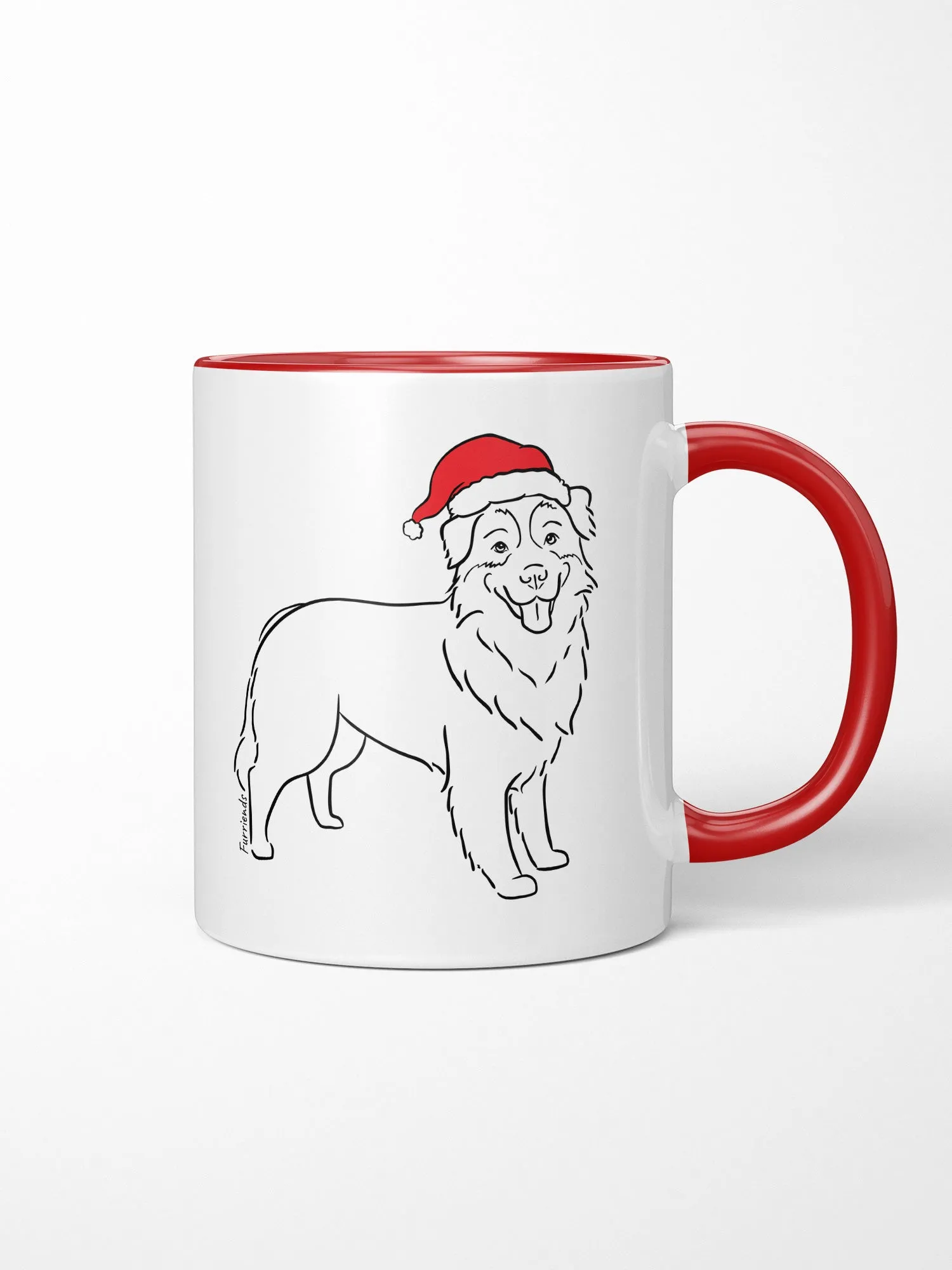 Australian Shepherd Christmas Edition Ceramic Mug