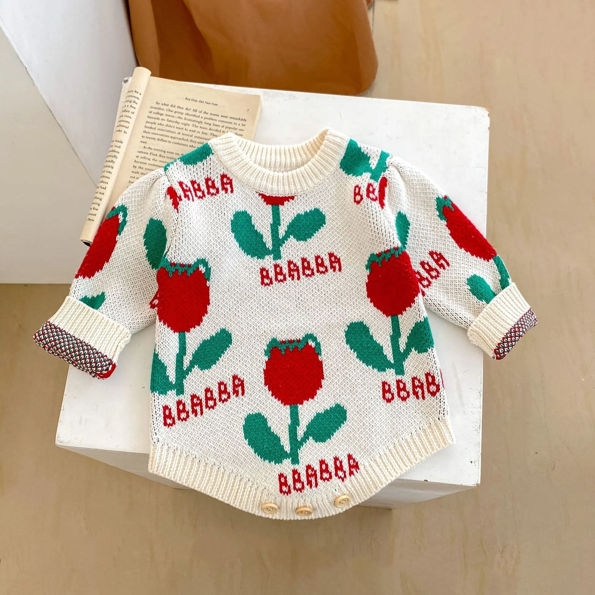 Baby Girls Flower Embroidered Rompers Wholesale 24011166