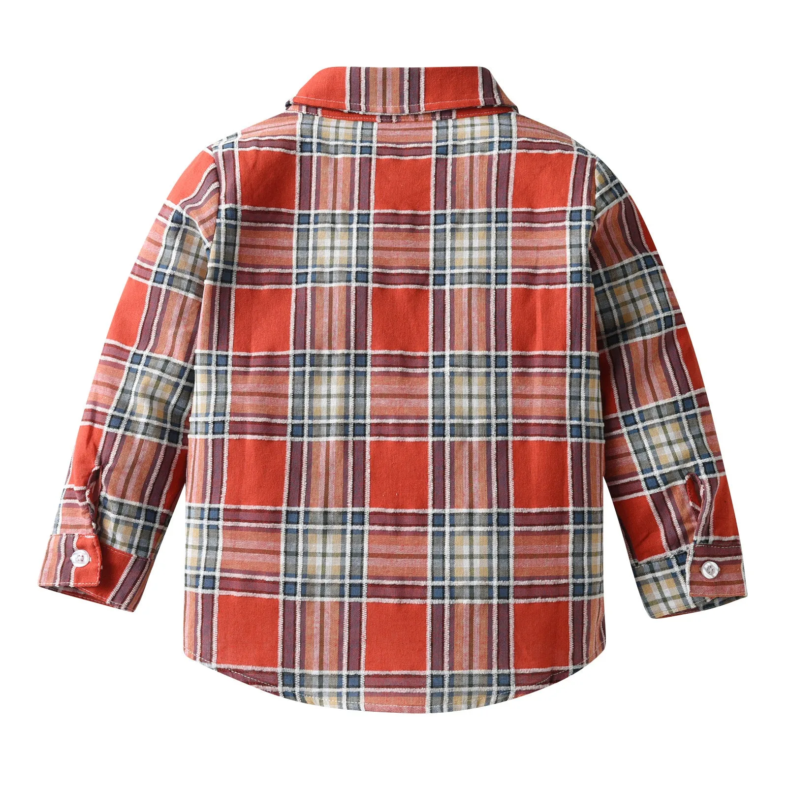 Baby Kid Boys Color-blocking Checked Shirts Wholesale 23082890