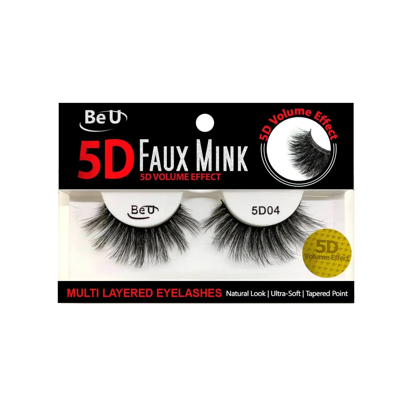 BE U | 5D Faux Mink Eyelashes 5D04