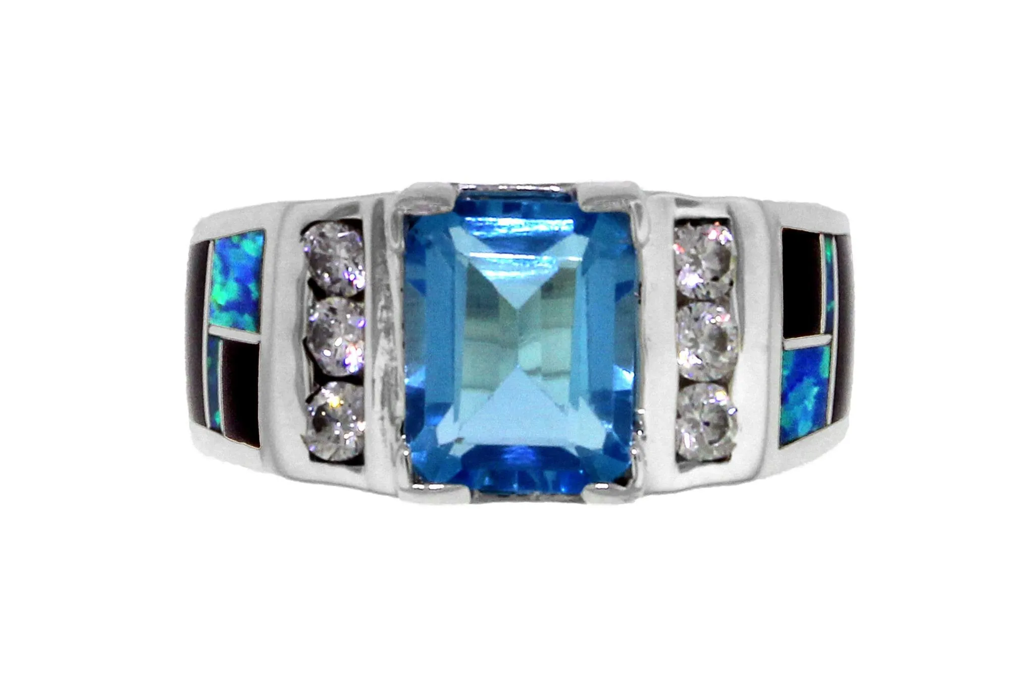 Beautiful David Rosales Blue Topaz Ring