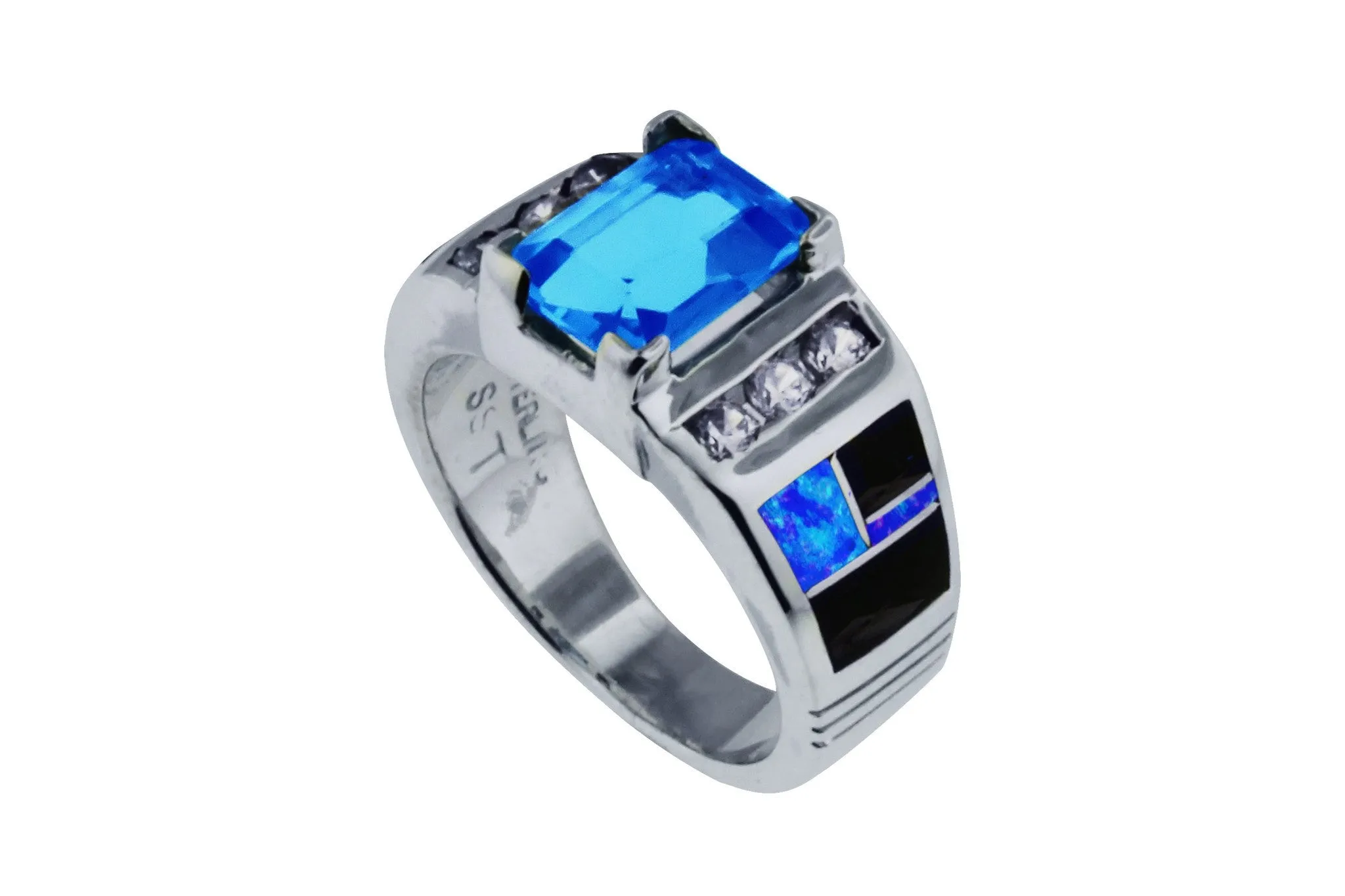 Beautiful David Rosales Blue Topaz Ring