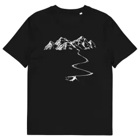 Berge - Kurve Linie - Skifahren - (SK)  - Unisex Organic Cotton T-Shirt | Stanley/Stella STTU755