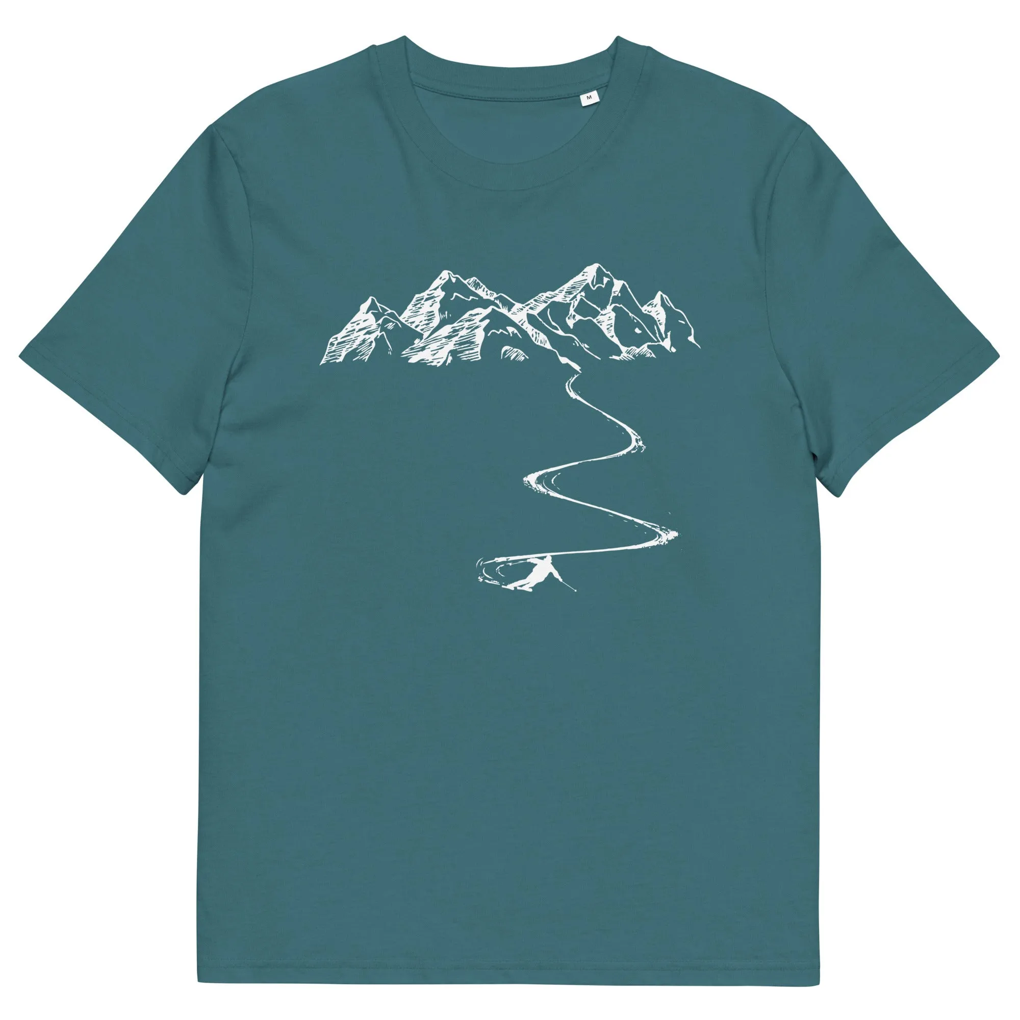 Berge - Kurve Linie - Skifahren - (SK)  - Unisex Organic Cotton T-Shirt | Stanley/Stella STTU755