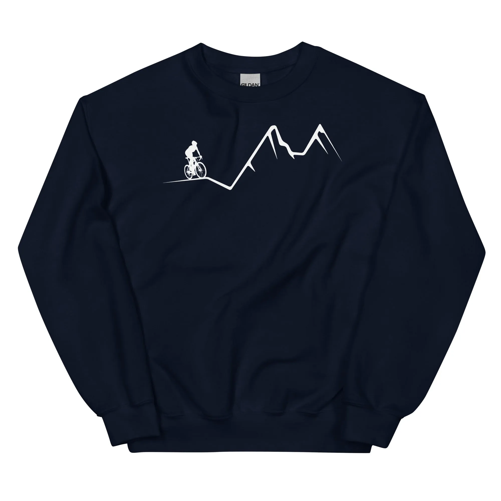 Berge - Radfahren - (F) (12) - Unisex Crew Neck Sweatshirt | Gildan 18000