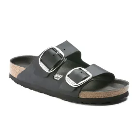 Birkenstock Arizona Big Buckle Narrow Slide Sandal (Women) - Black Oiled Leather