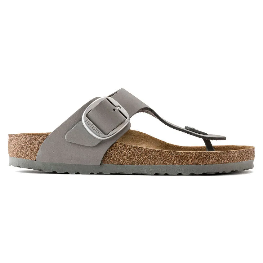 Birkenstock Women's Gizeh Big Buckle Nubuck Leather (Dove Gray)