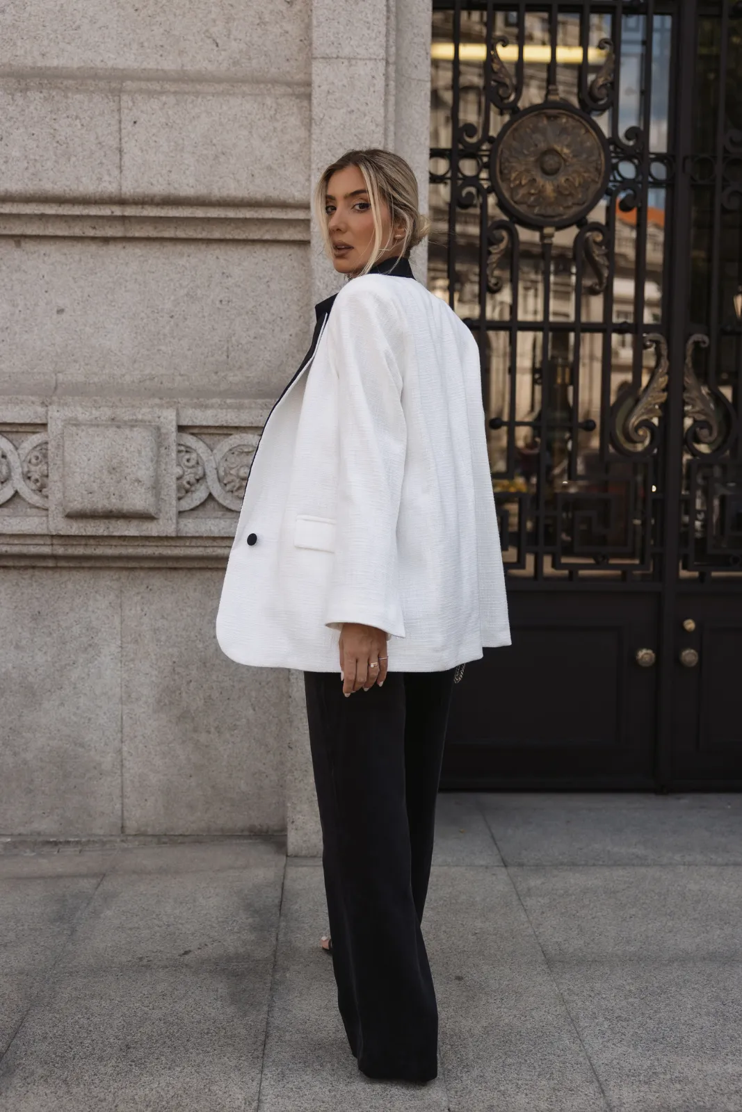 BLAZER OVERSIZED BRANCO