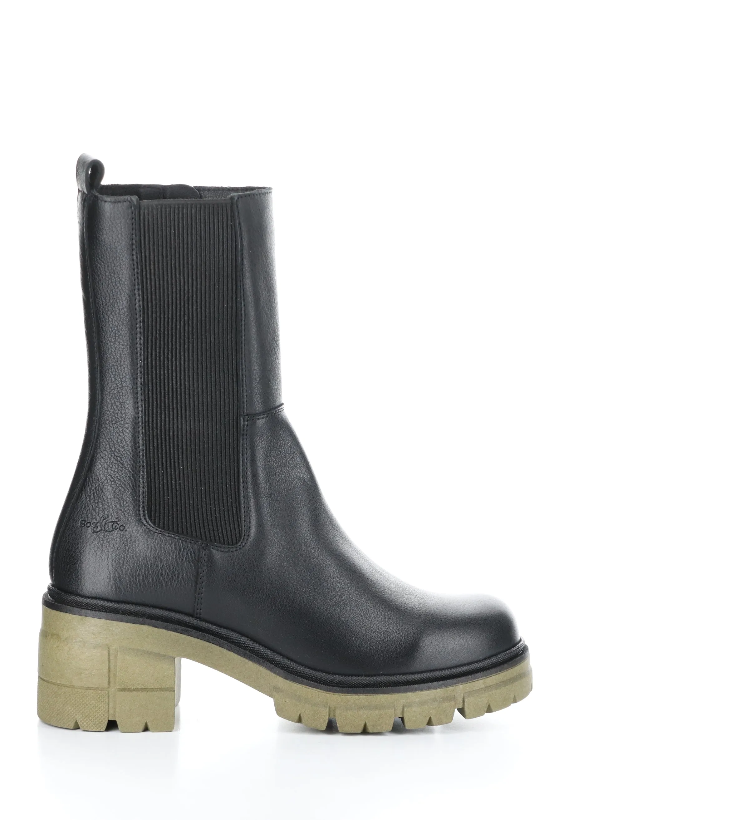 BRUNAS BLACK/GREEN Elasticated Boots