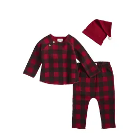 Buffalo Check Santa 3PC Set