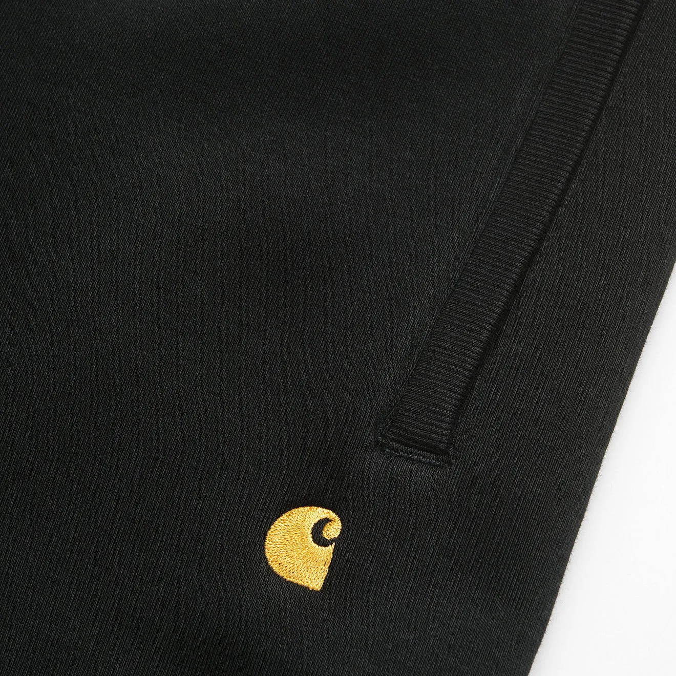 Carhartt WIP Chase Sweat Pant Black / Gold