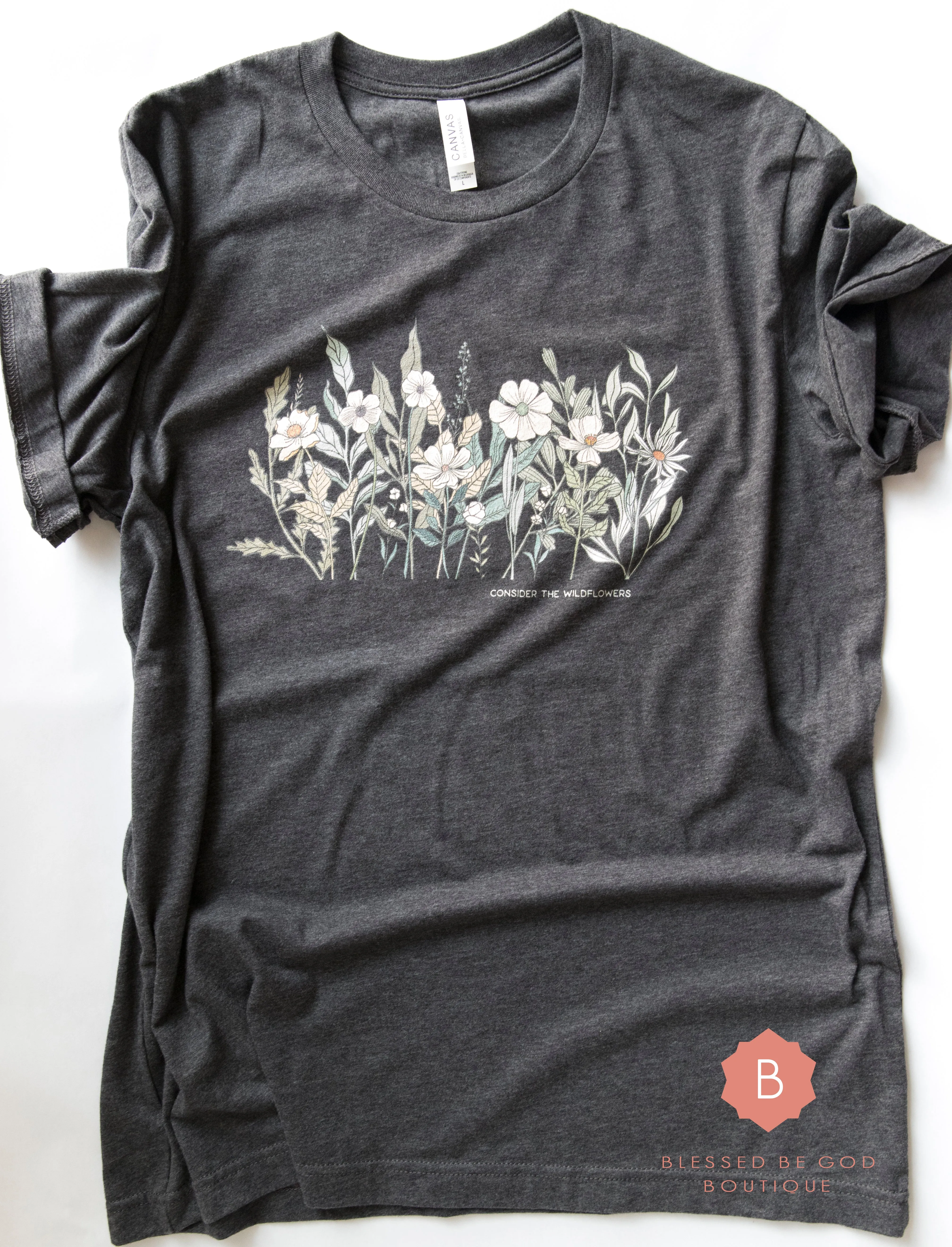 Catholic t-shirt, Wildflowers