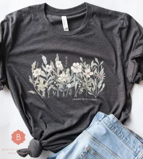 Catholic t-shirt, Wildflowers