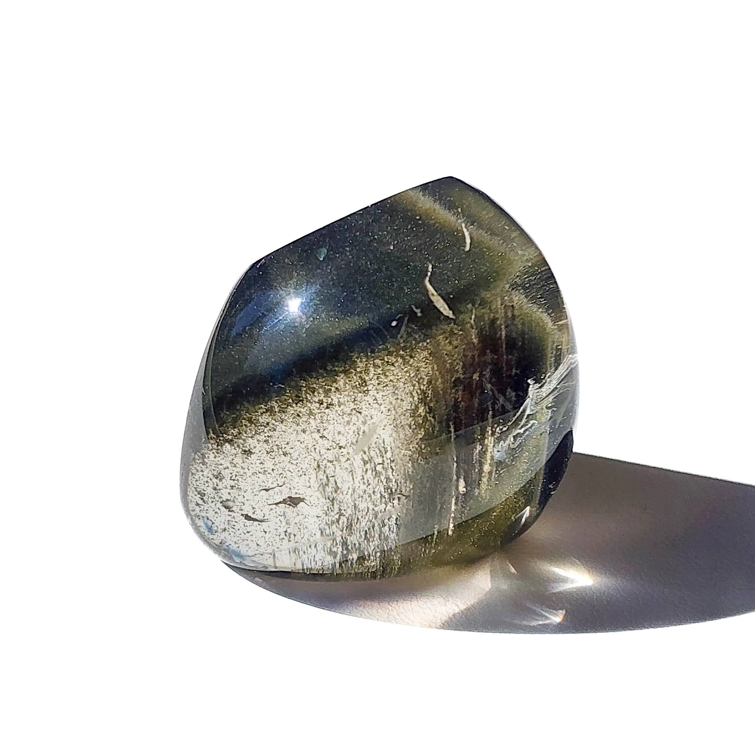 Chlorite Quartz Free Form - Phantom Chlorite Quartz Lens