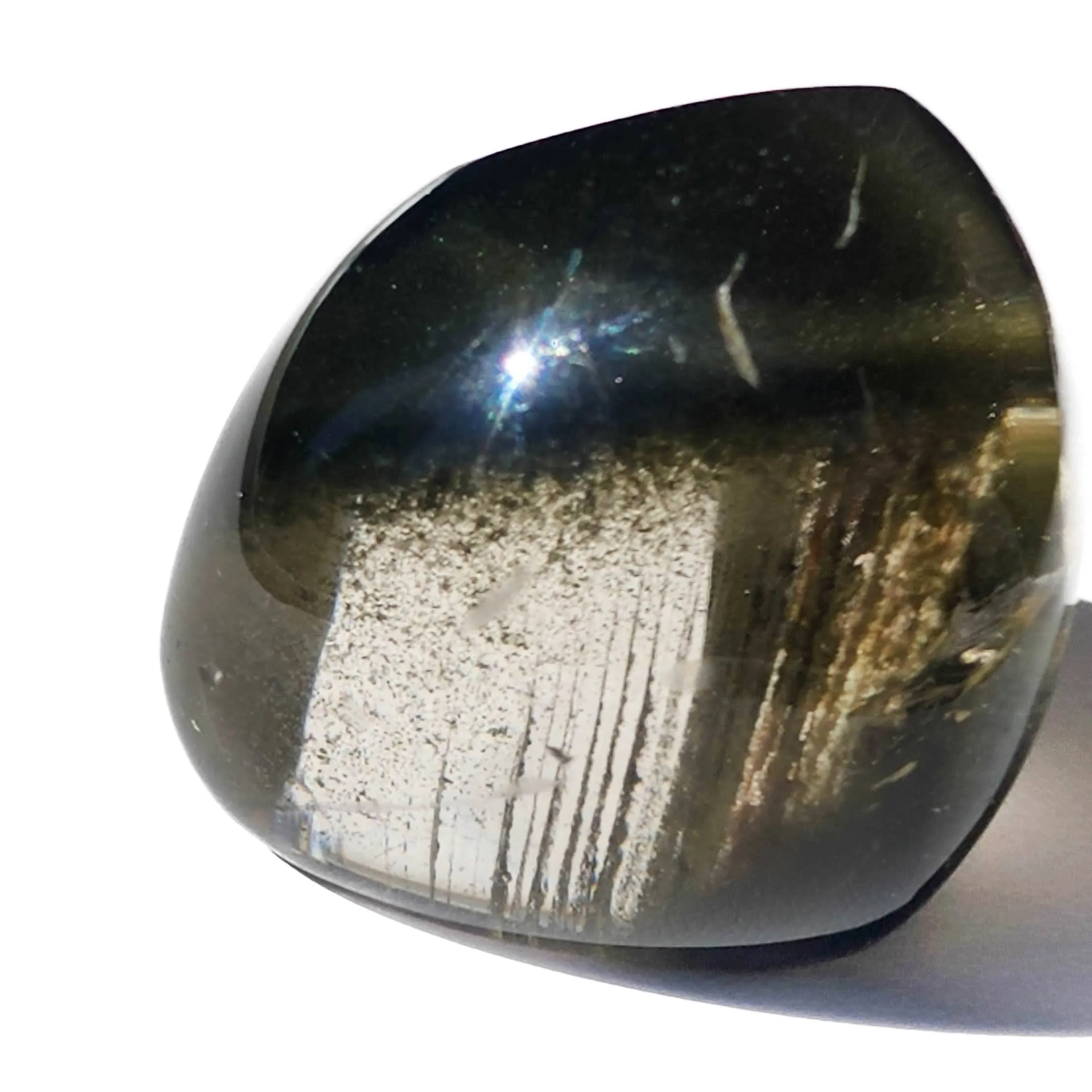 Chlorite Quartz Free Form - Phantom Chlorite Quartz Lens