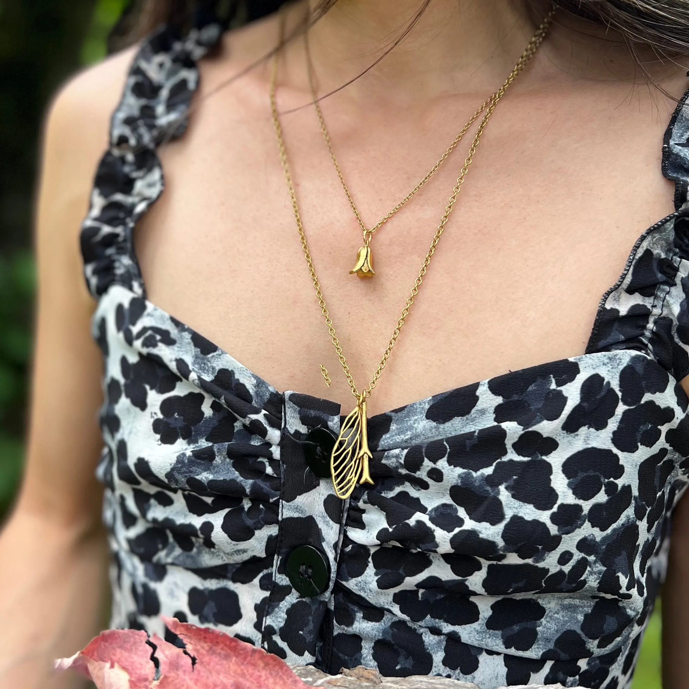 Cicada Wing and Feeler Necklace