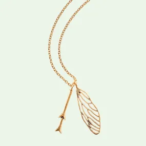 Cicada Wing and Feeler Necklace