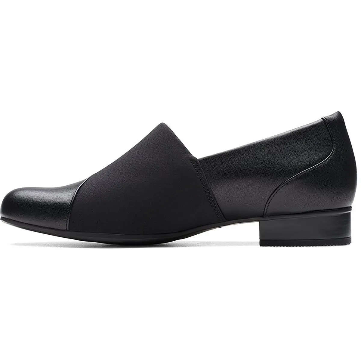 Clarks Womens Juliet Gem Leather Slip-On Loafers