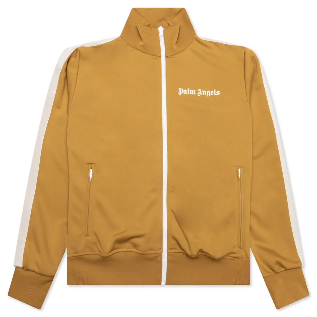 Classic Track Jacket - Camel/White