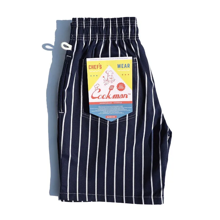 Cookman Chef Short Pants - Stripe : Navy