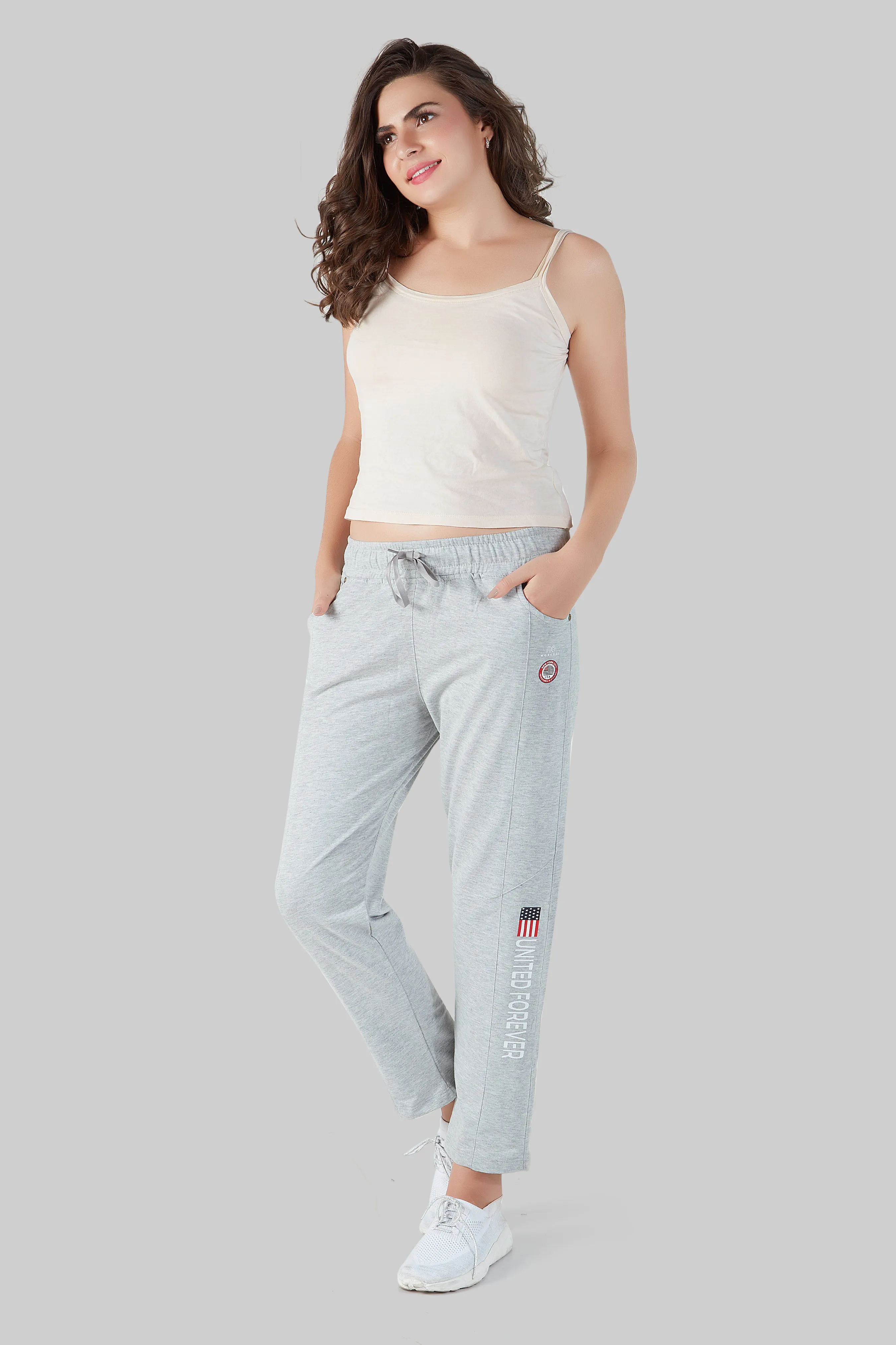 Cotton Regular Fit Lounge Pants For Women