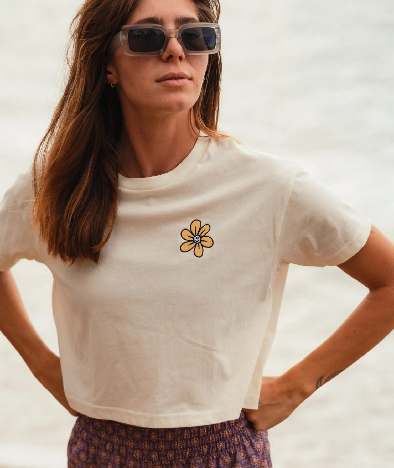 Daisy SS Tee - White