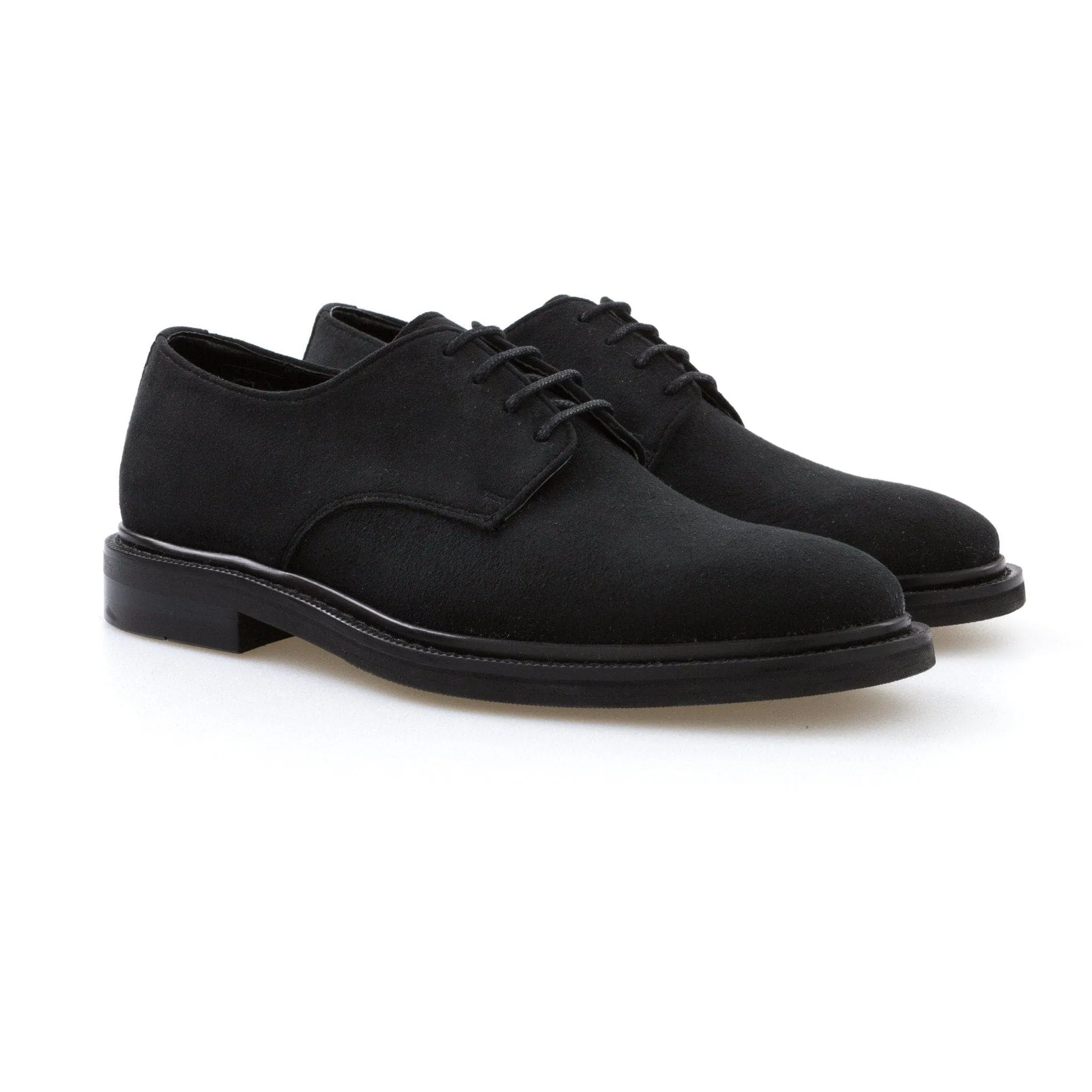 'Daniella'  vegan women's Derby by Bourgeois Boheme - black suede