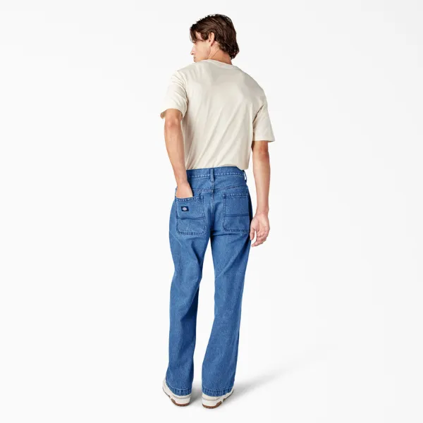 Dickies Loose Fit Double Knee Jeans - Stonewashed Vintage Blue