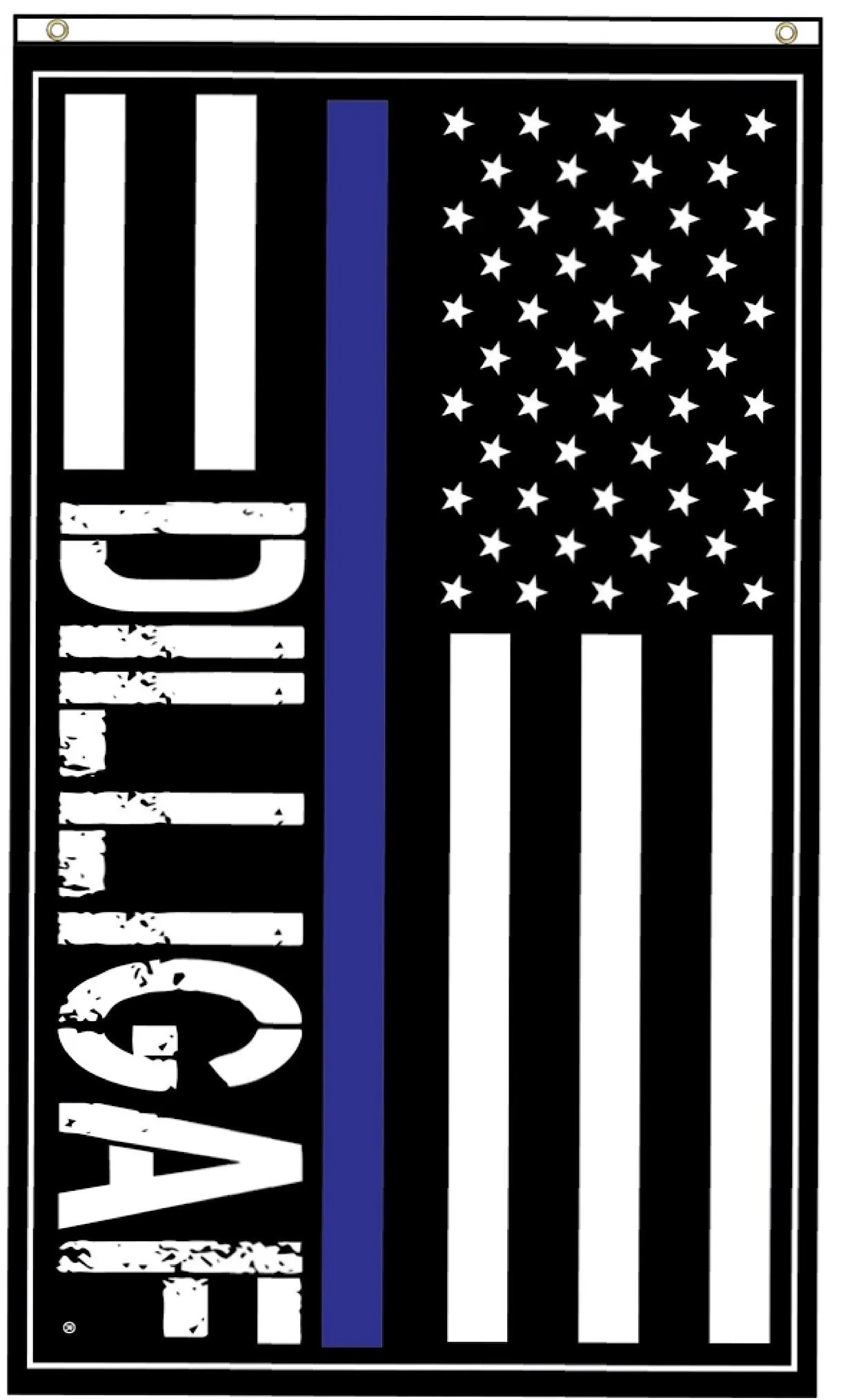 Dilligaf Blue Lives Matter 3x5ft