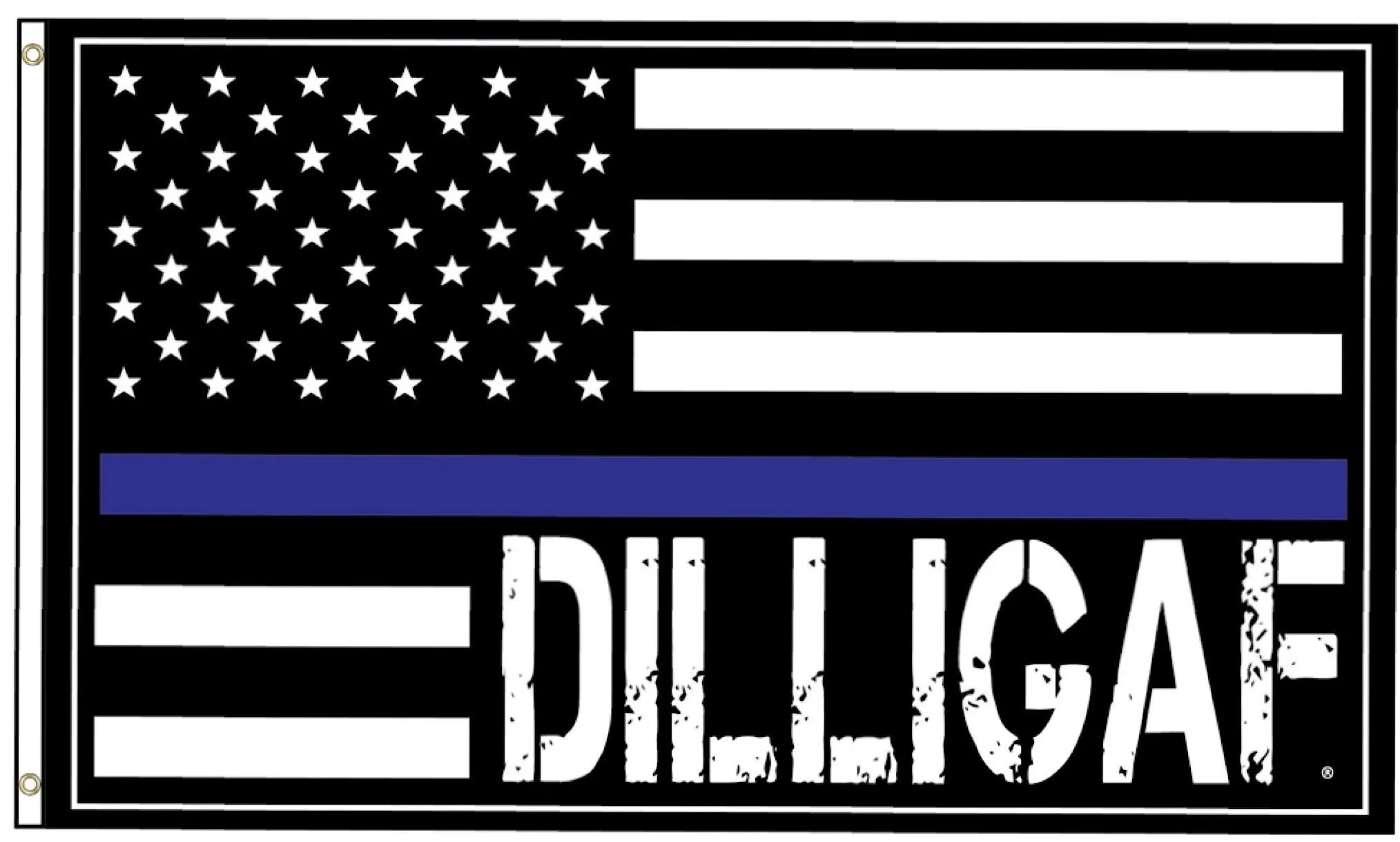 Dilligaf Blue Lives Matter 3x5ft