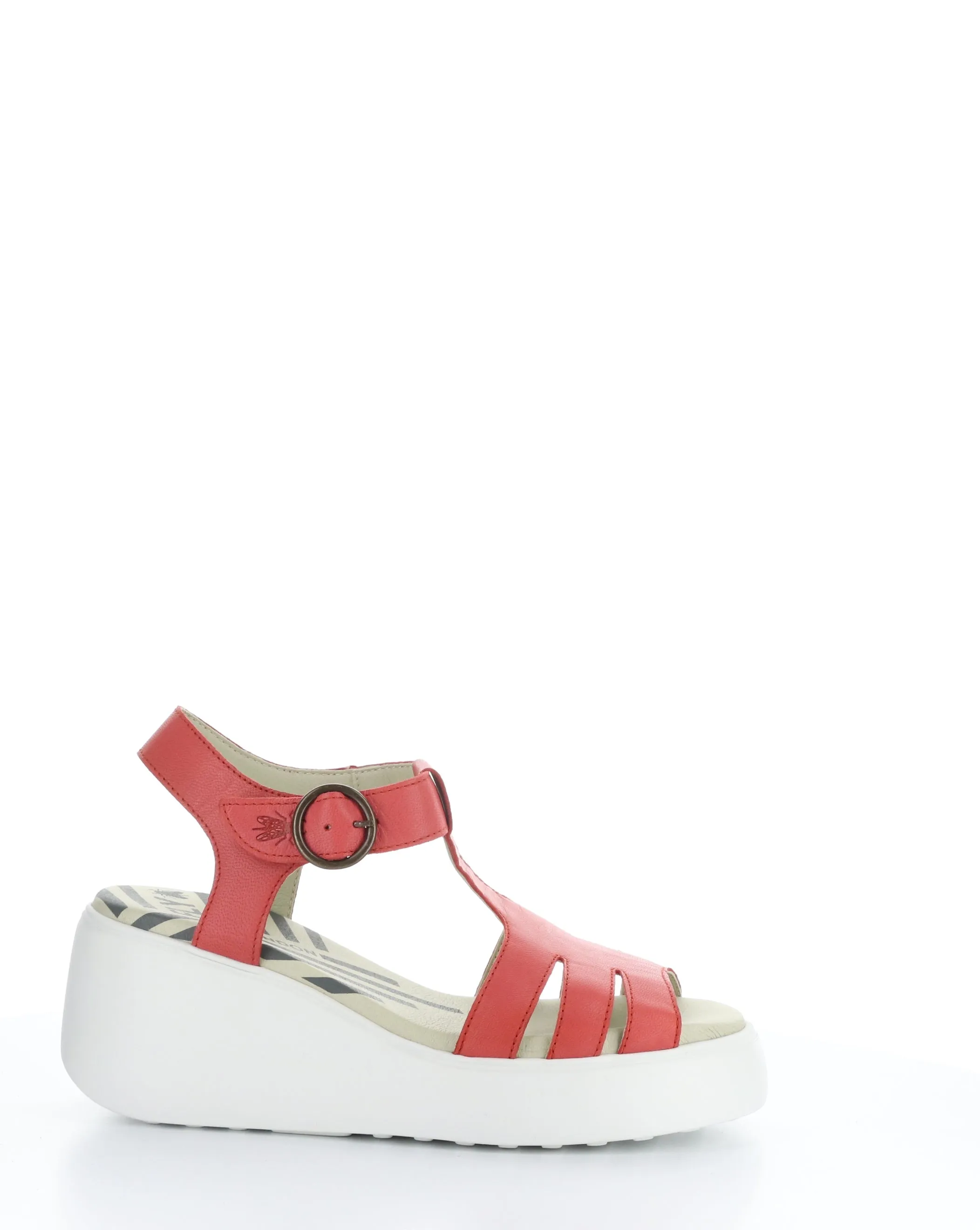 DUMA955FLY 002 RASPBERRY Round Toe Sandals