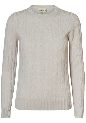 Earl Grey Cashmere Cable-knit Sweater Woman