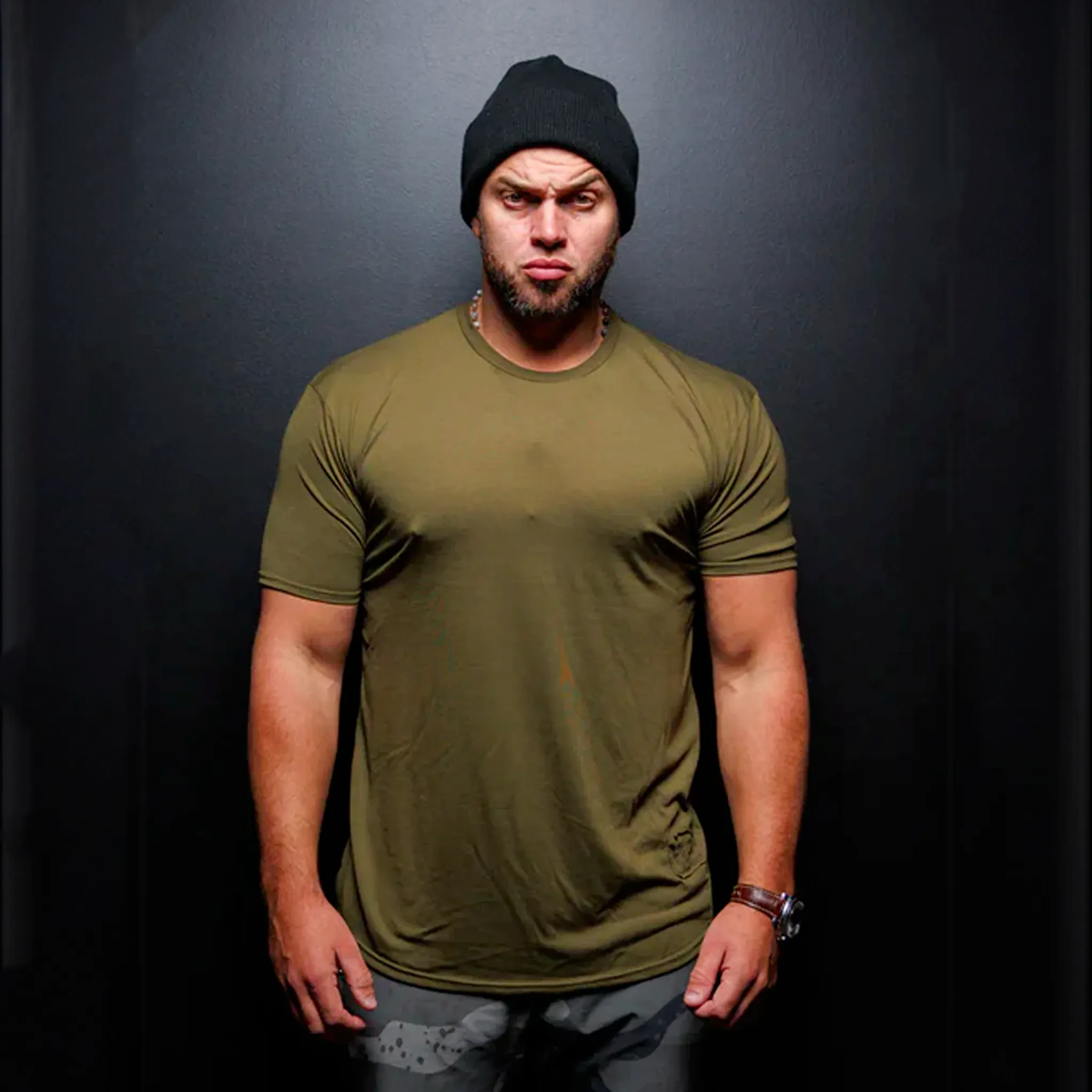 ESSENTIAL OLIVE TEE