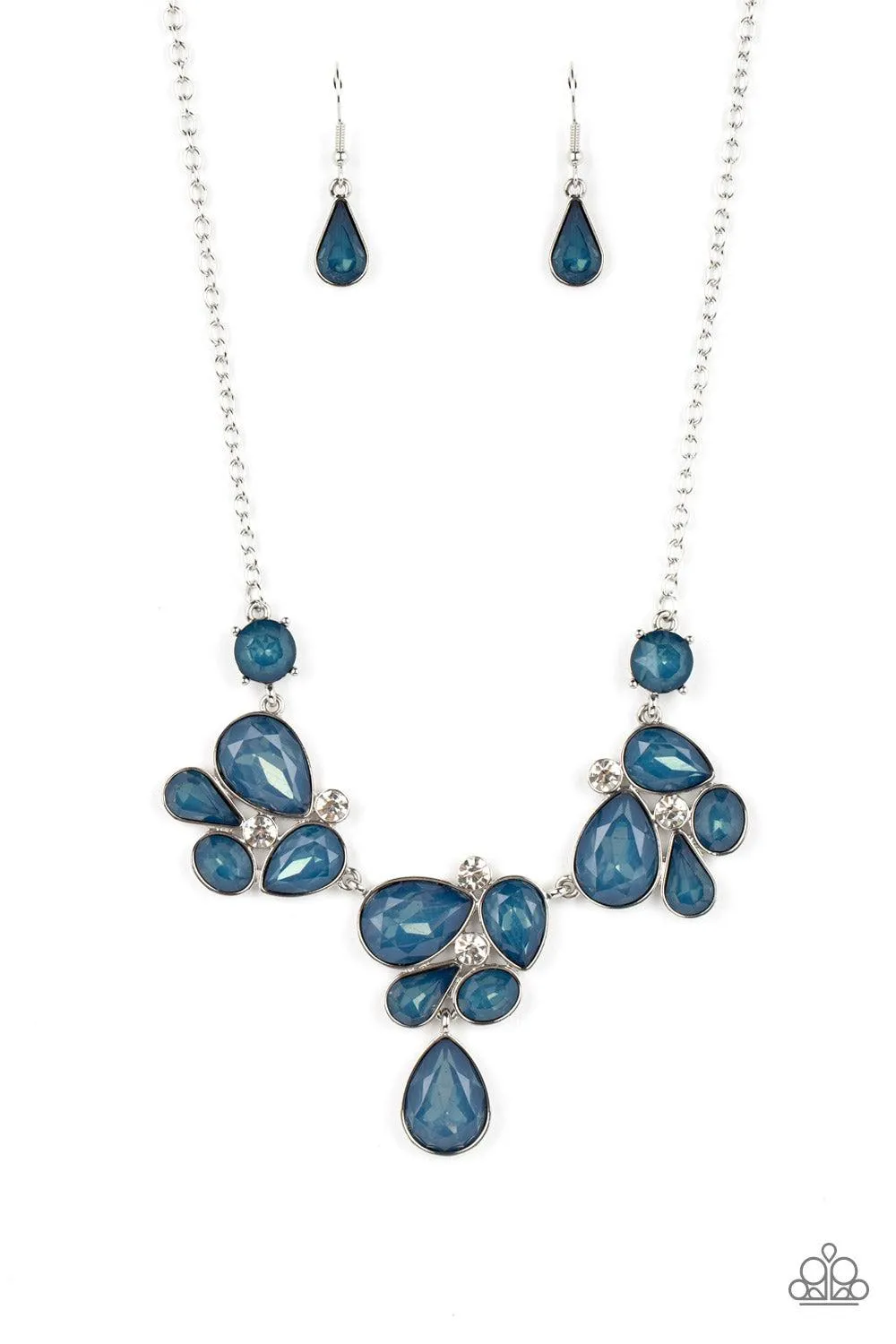 Everglade Escape Blue Gem Necklace - Paparazzi Accessories